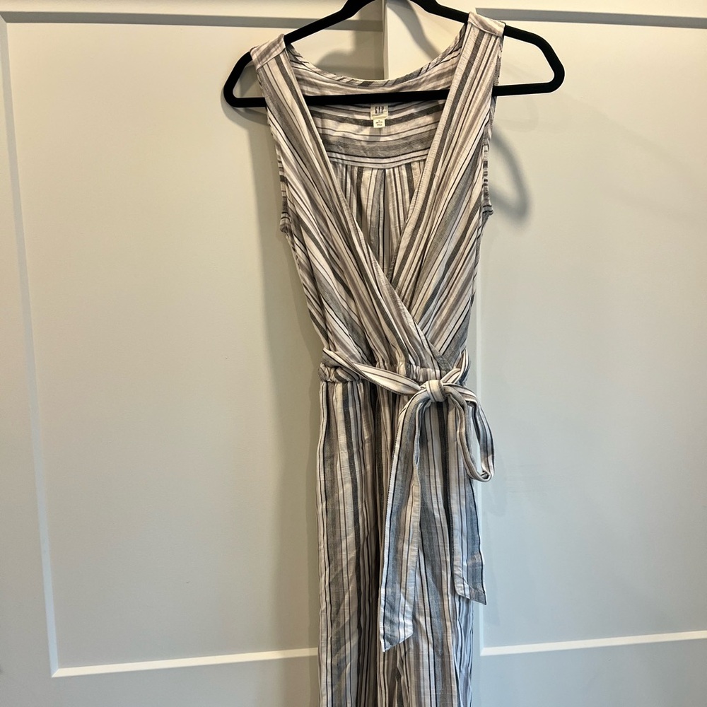 GAP Women’s Striped Sleeveless Jumpsuit